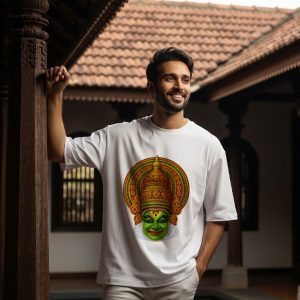 Onam Kathakali - Oversized Premium T-Shirt