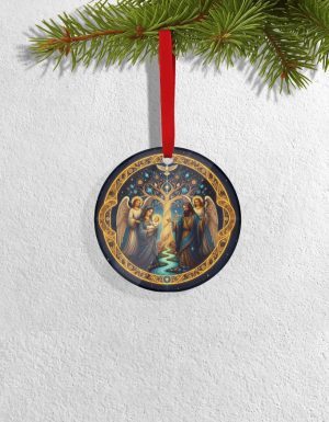Tree of Life Nativity Ornament Holy family