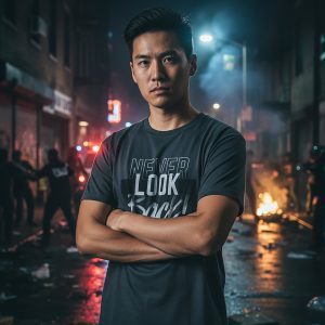 NEVER LOOK BACK // Motivational Tee - Classic Crew T-Shirt