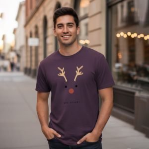 “Oh Dear!” Minimal Reindeer Christmas Tee