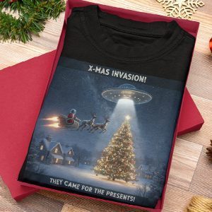 X-Mas Invasion Tee | Funny Christmas Cotton T-Shirt