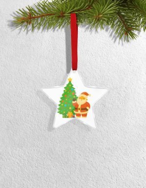 Santa Christmas Tree Ornament